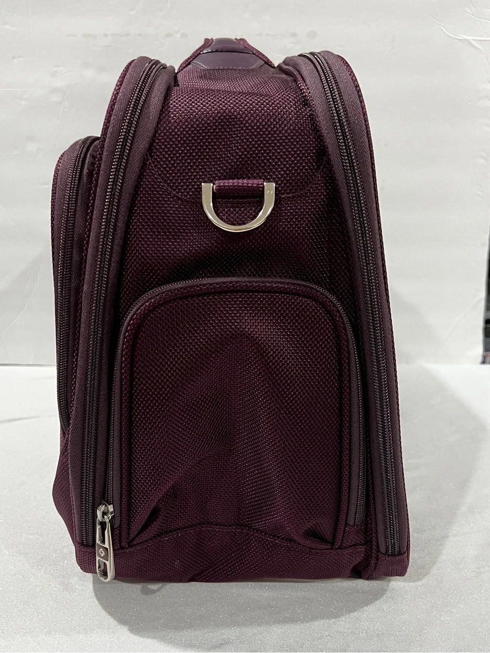 Samsonite Business Travel Bag Carry-On Luggage Marron Purple Lightweight